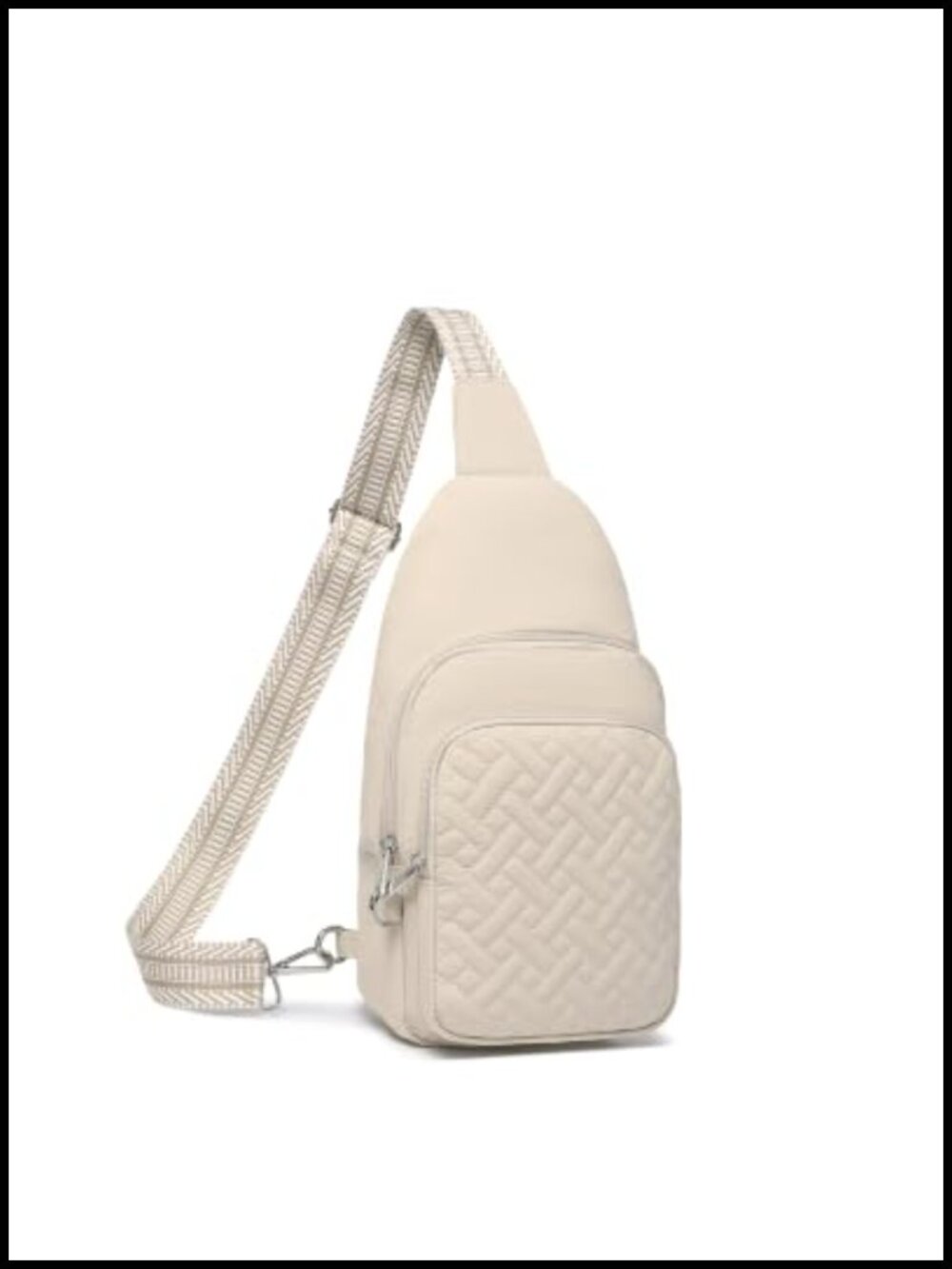 RFID Anti-Theft Nylon Sling Crossbody Bag Convertible Strap Travel Purse